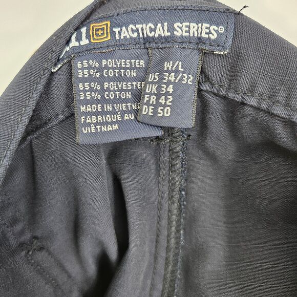 5.11 Tactical Cargo Shorts Mens 34 Ripstop Blue Workwear Security Custom - Picture 11 of 12